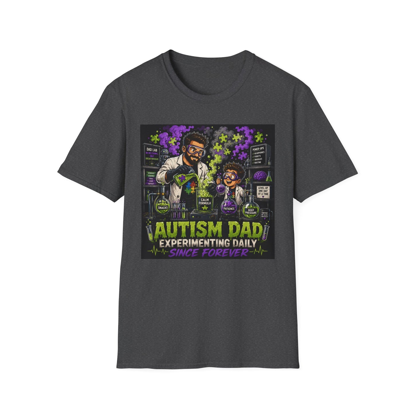 Autism Dad Scientist T Shirt