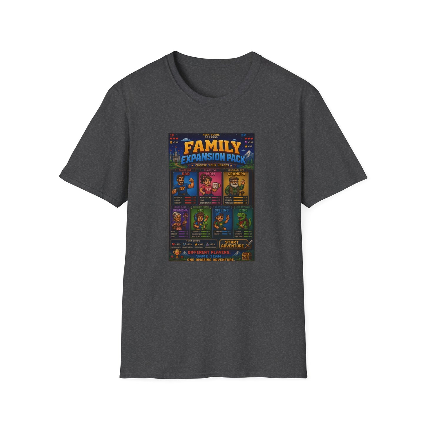 Family Expansion Pack 8 bit T Shirt