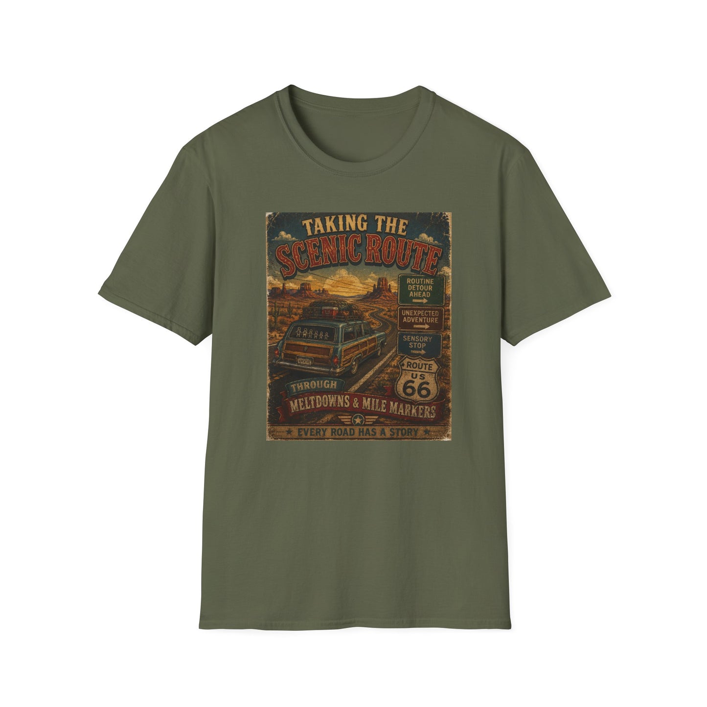 Taking the Scenic Route Through Meltdowns T Shirt