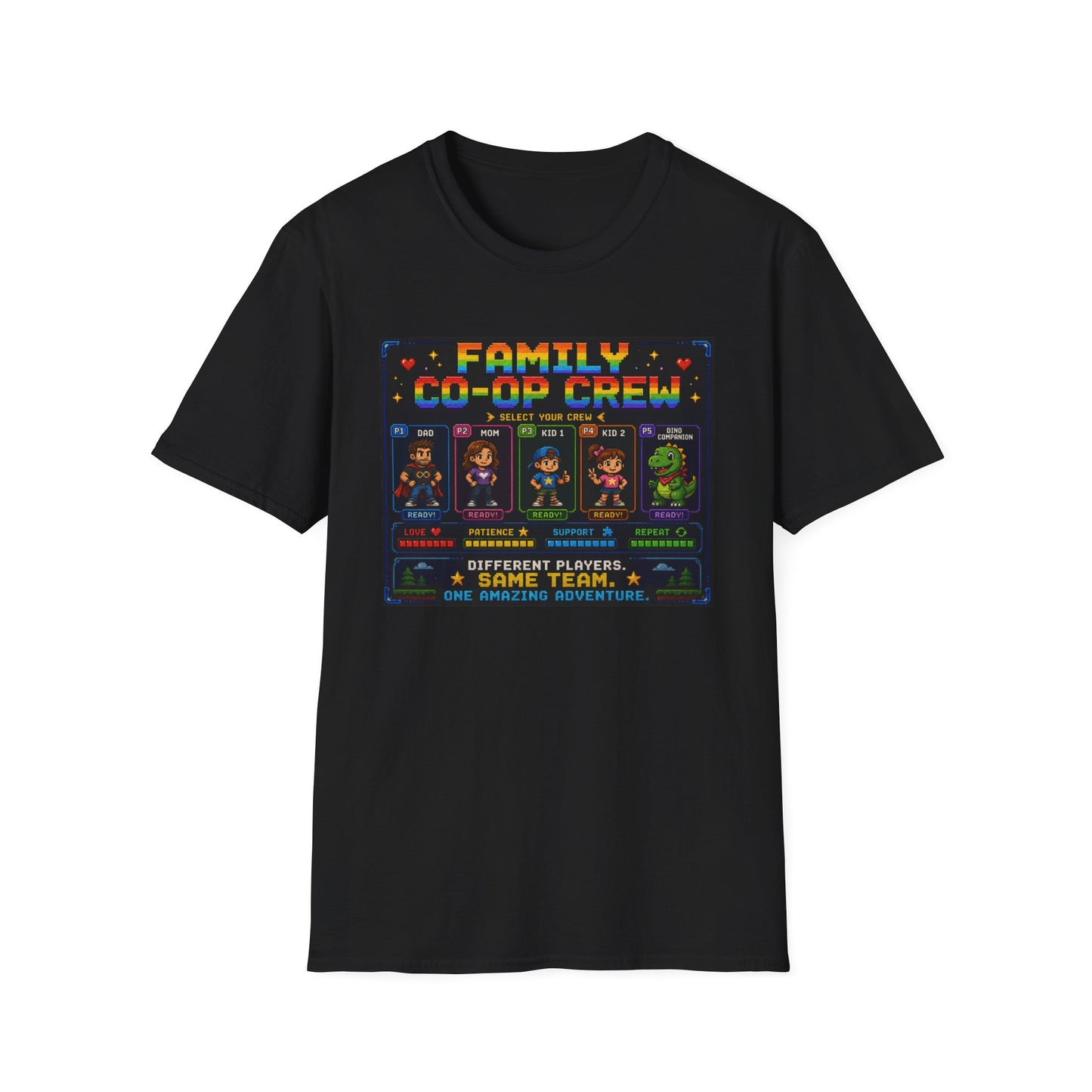 Co-Op Family 8bit T Shirt