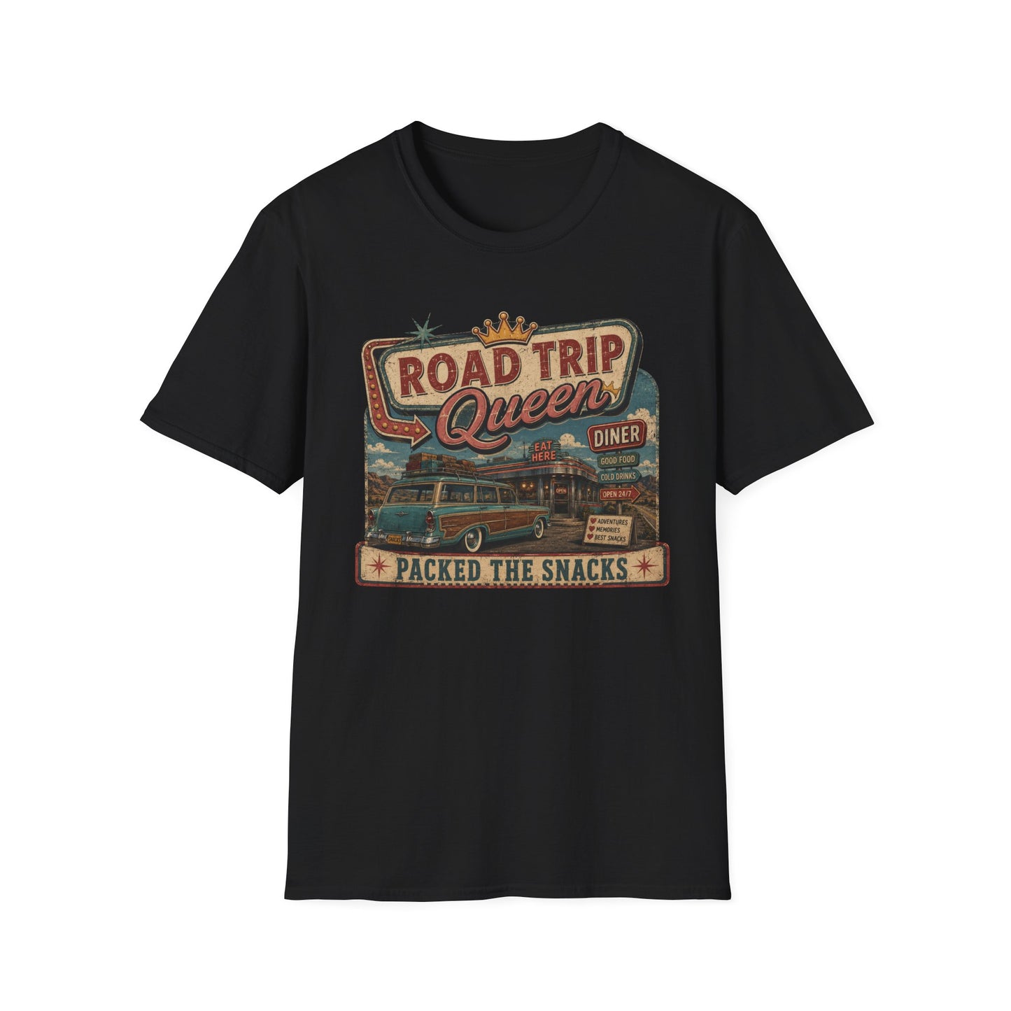 Road Trip Queen Packed SnacksT Shirt