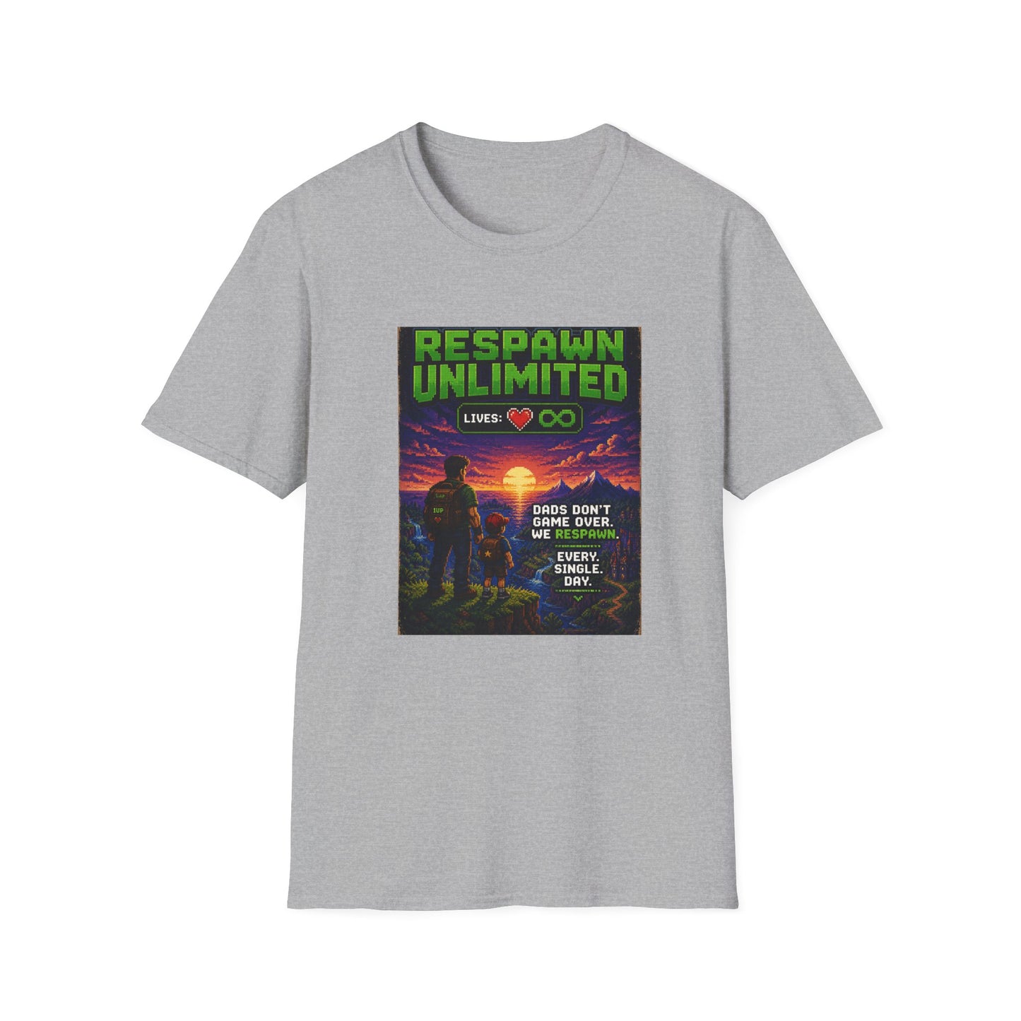 Respawn Dad 8bit T Shirt