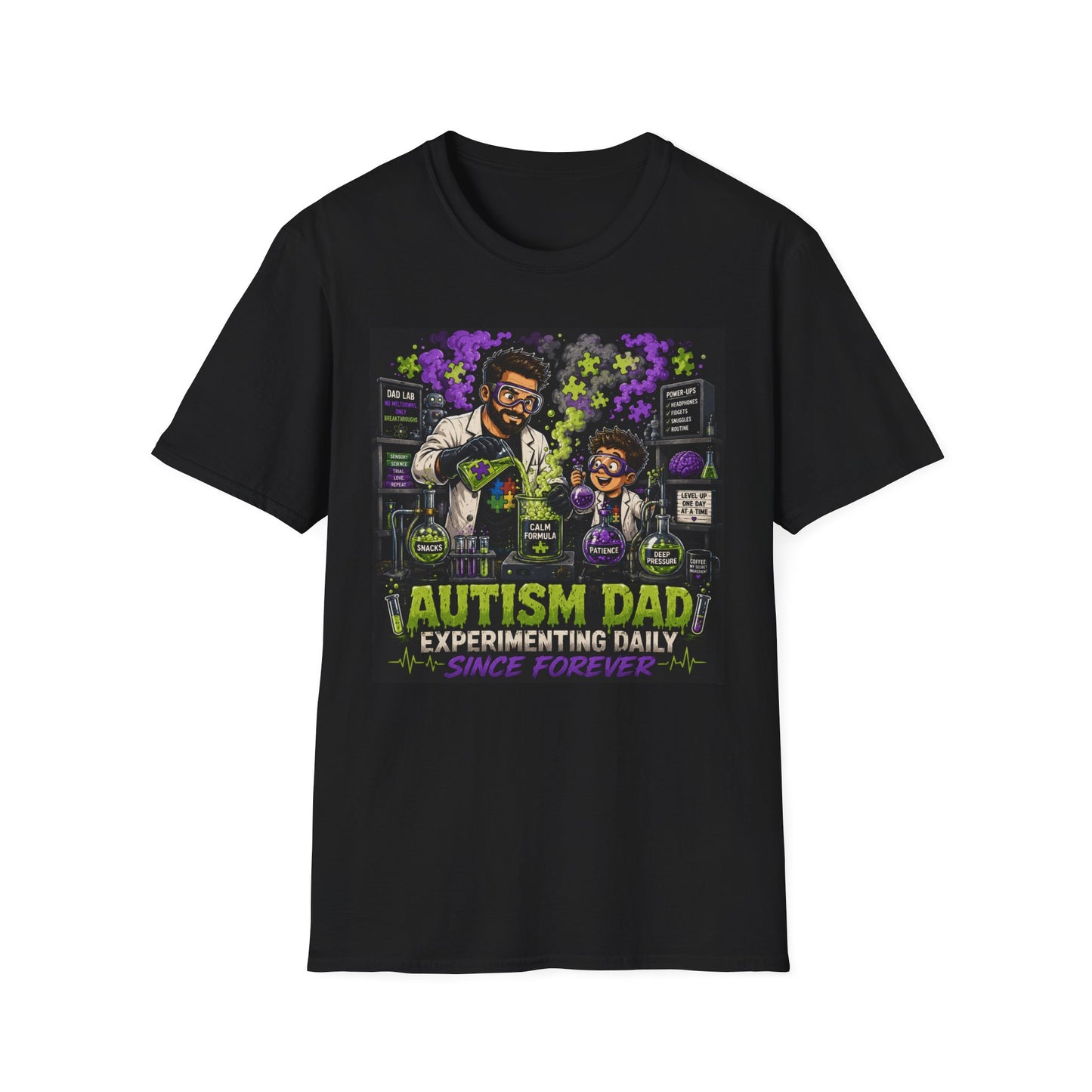 Autism Dad Scientist T Shirt