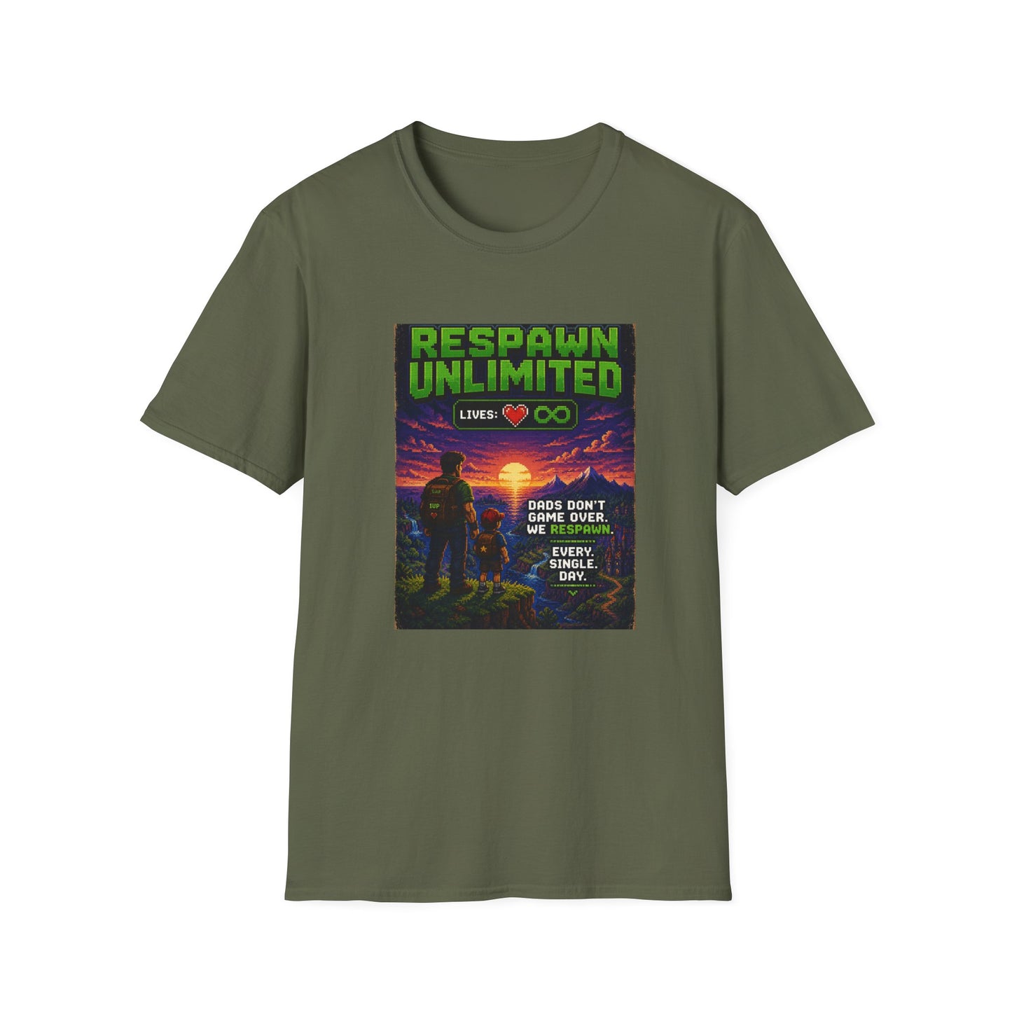 Respawn Dad 8bit T Shirt