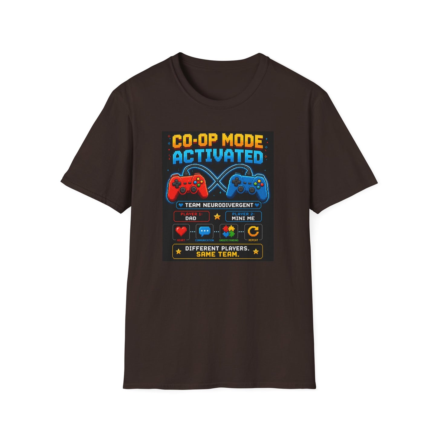 Co-Op mode Activated Neurodivergent T Shirt